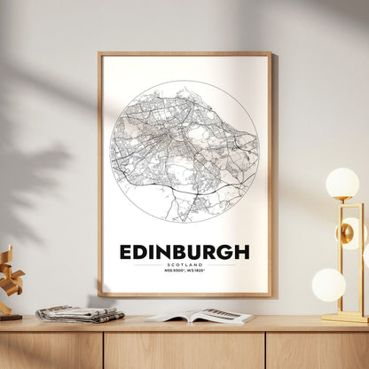 Edinburgh Spot Map Poster