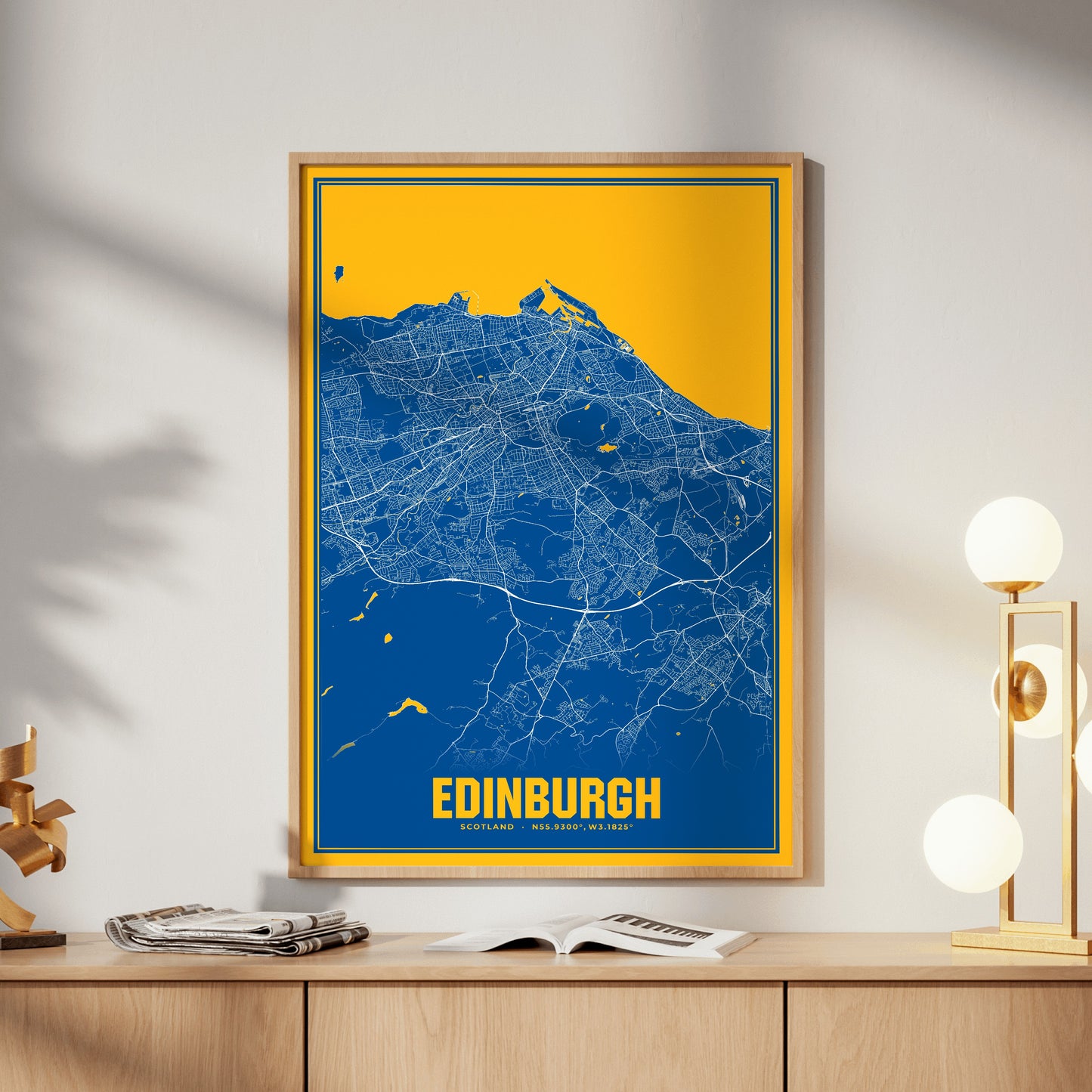 Edinburgh Blockbuster Map Poster