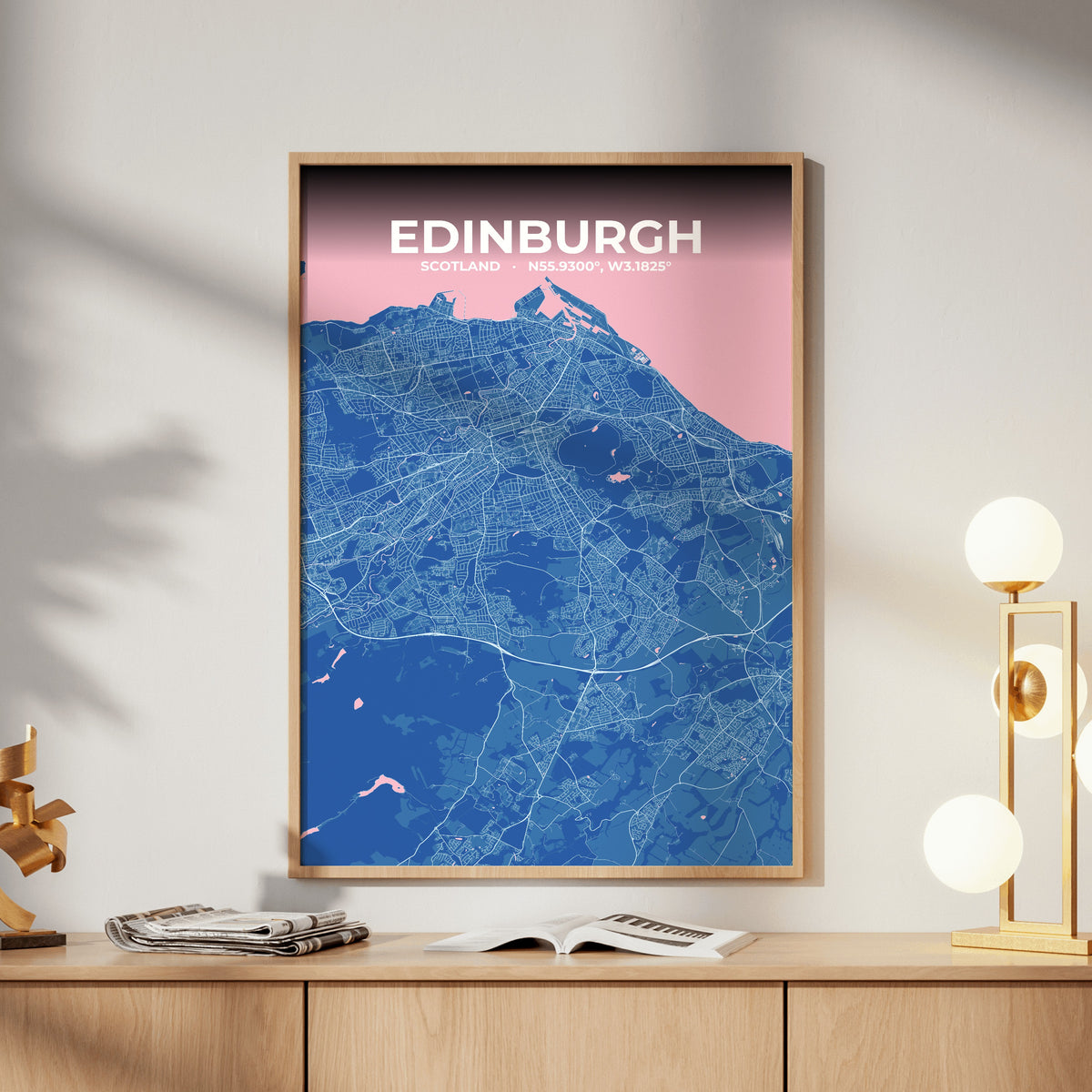 Edinburgh Candy Map Poster