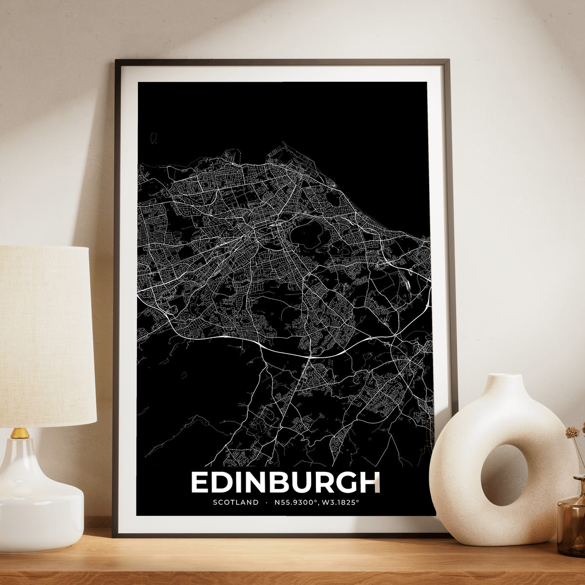 Edinburgh Elegant Map Poster