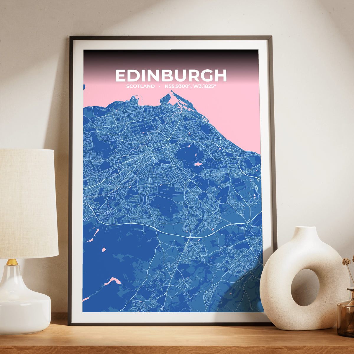 Edinburgh Candy Map Poster