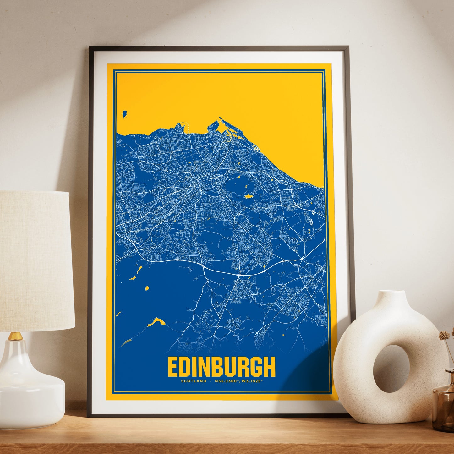 Edinburgh Blockbuster Map Poster