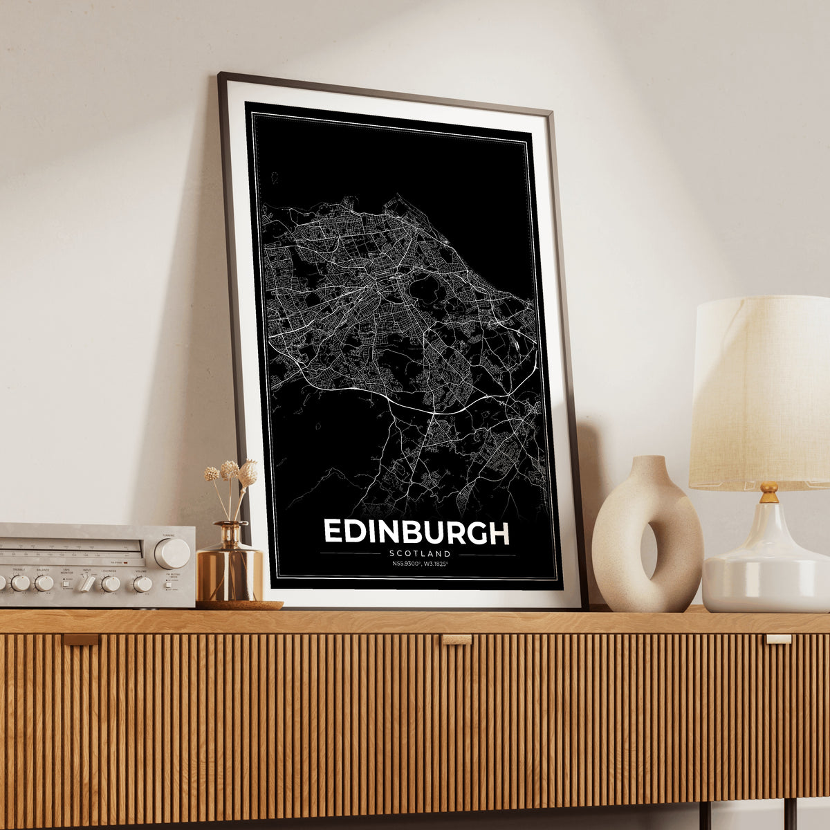 Edinburgh Modern Map Poster