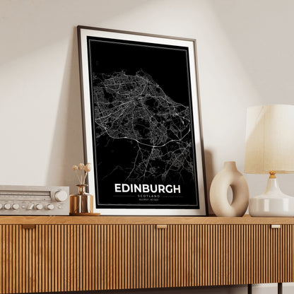Edinburgh Modern Map Poster