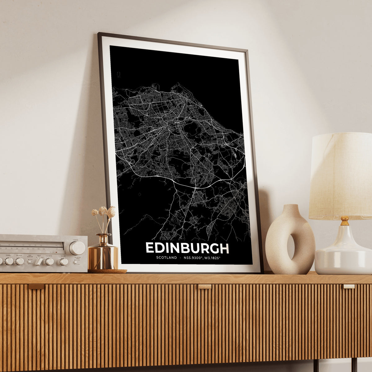 Edinburgh Elegant Map Poster