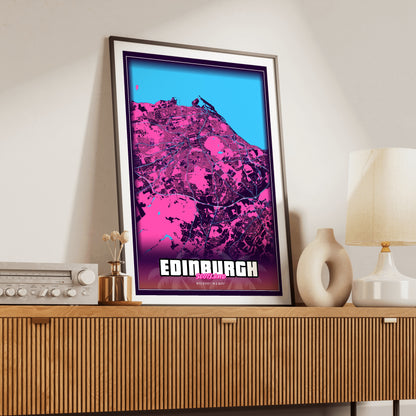 Edinburgh GTA Map Poster