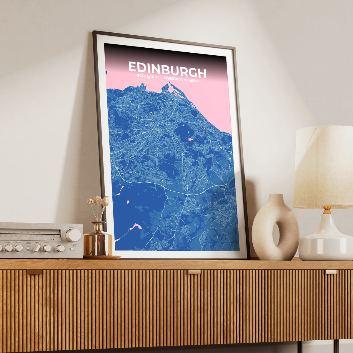 Edinburgh Candy Map Poster