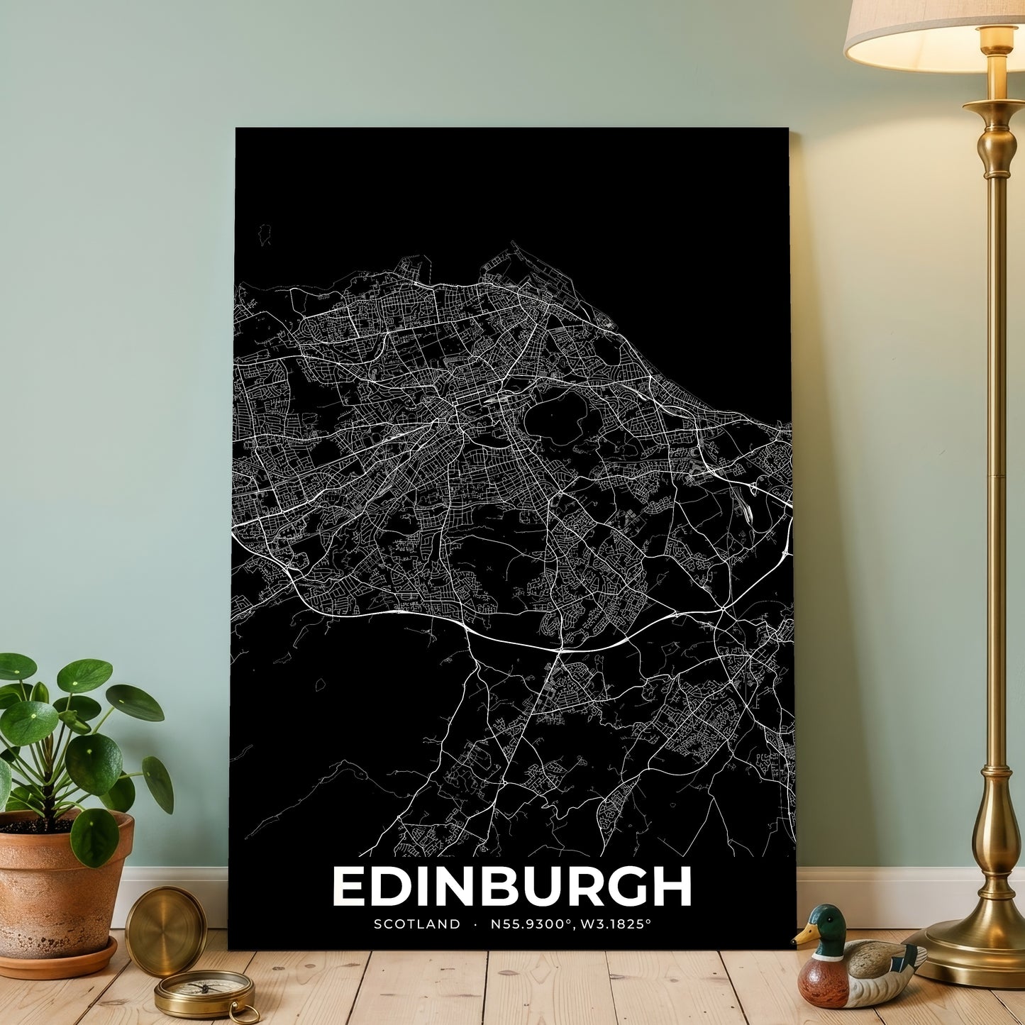 Edinburgh Elegant Map Poster