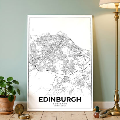 Edinburgh Modern Map Poster