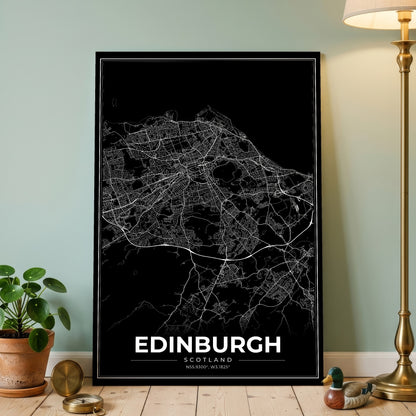 Edinburgh Modern Map Poster