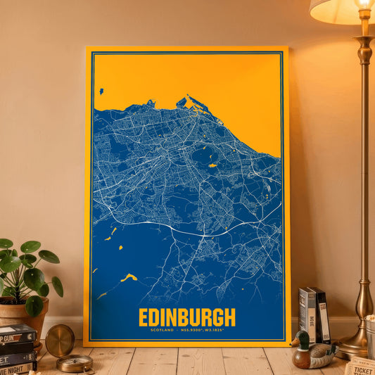 Edinburgh Blockbuster Map Poster