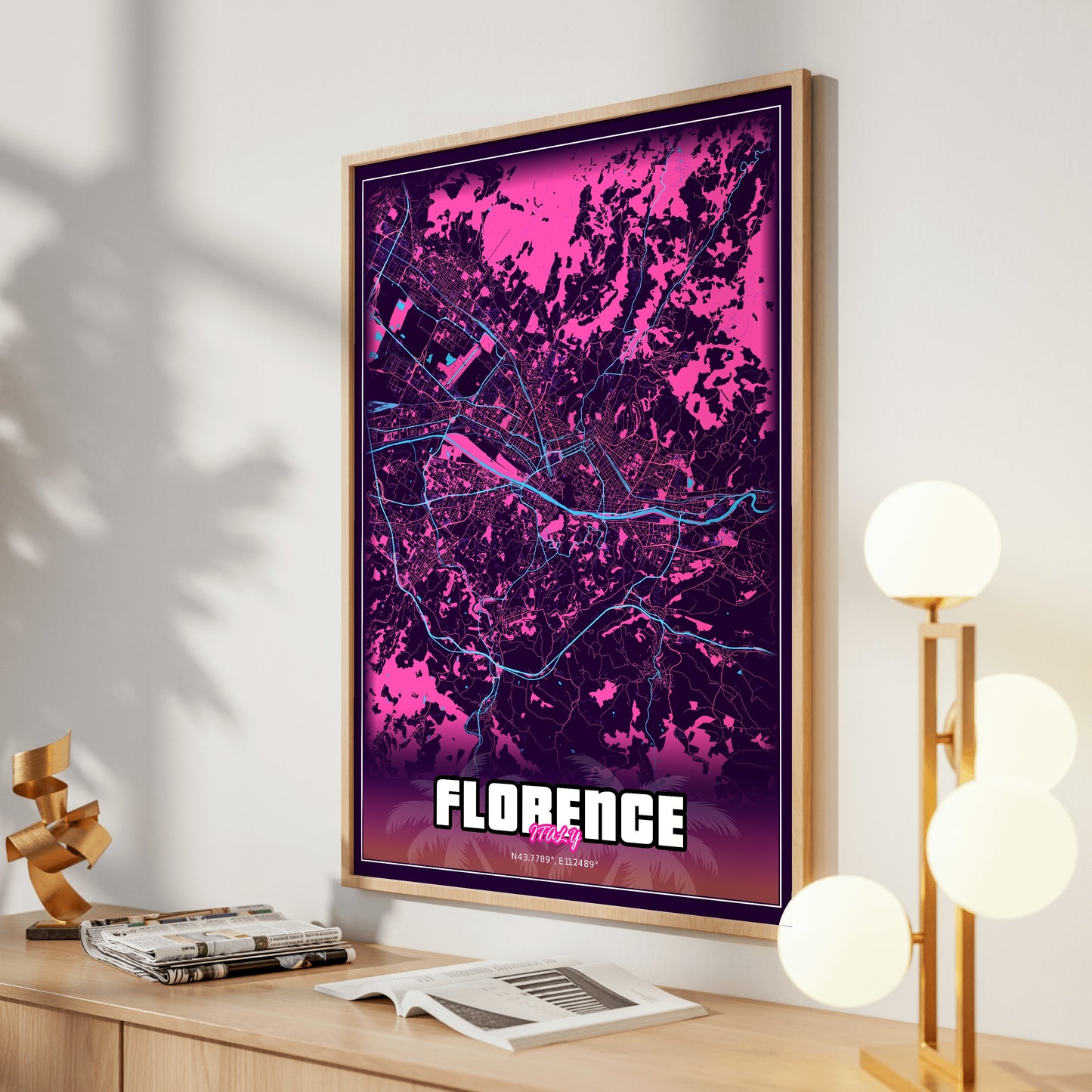 Florence GTA Map Poster