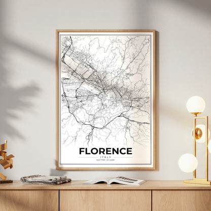 Florence Modern Map Poster