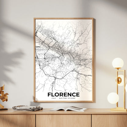 Florence Elegant Map Poster