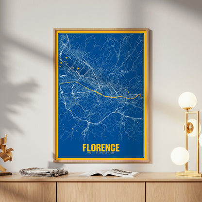 Florence Blockbuster Map Poster
