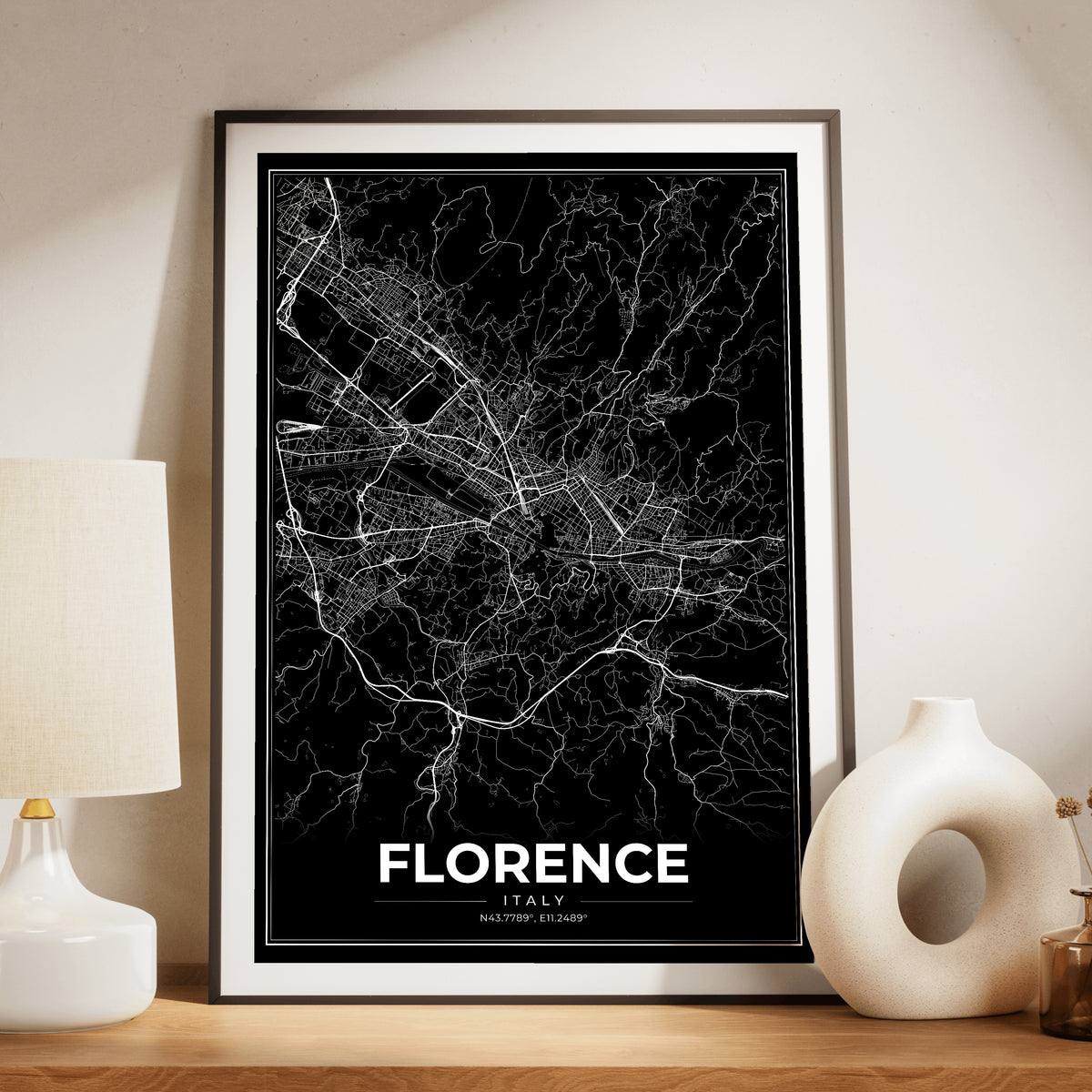 Florence Modern Map Poster