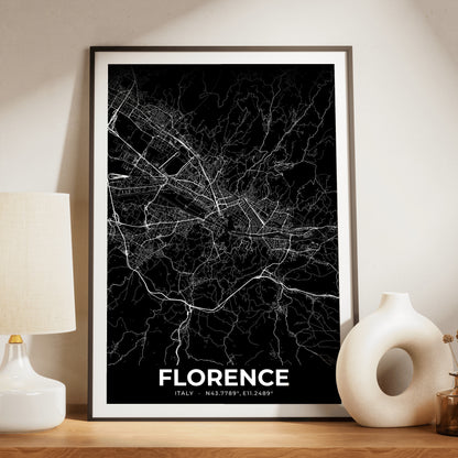 Florence Elegant Map Poster