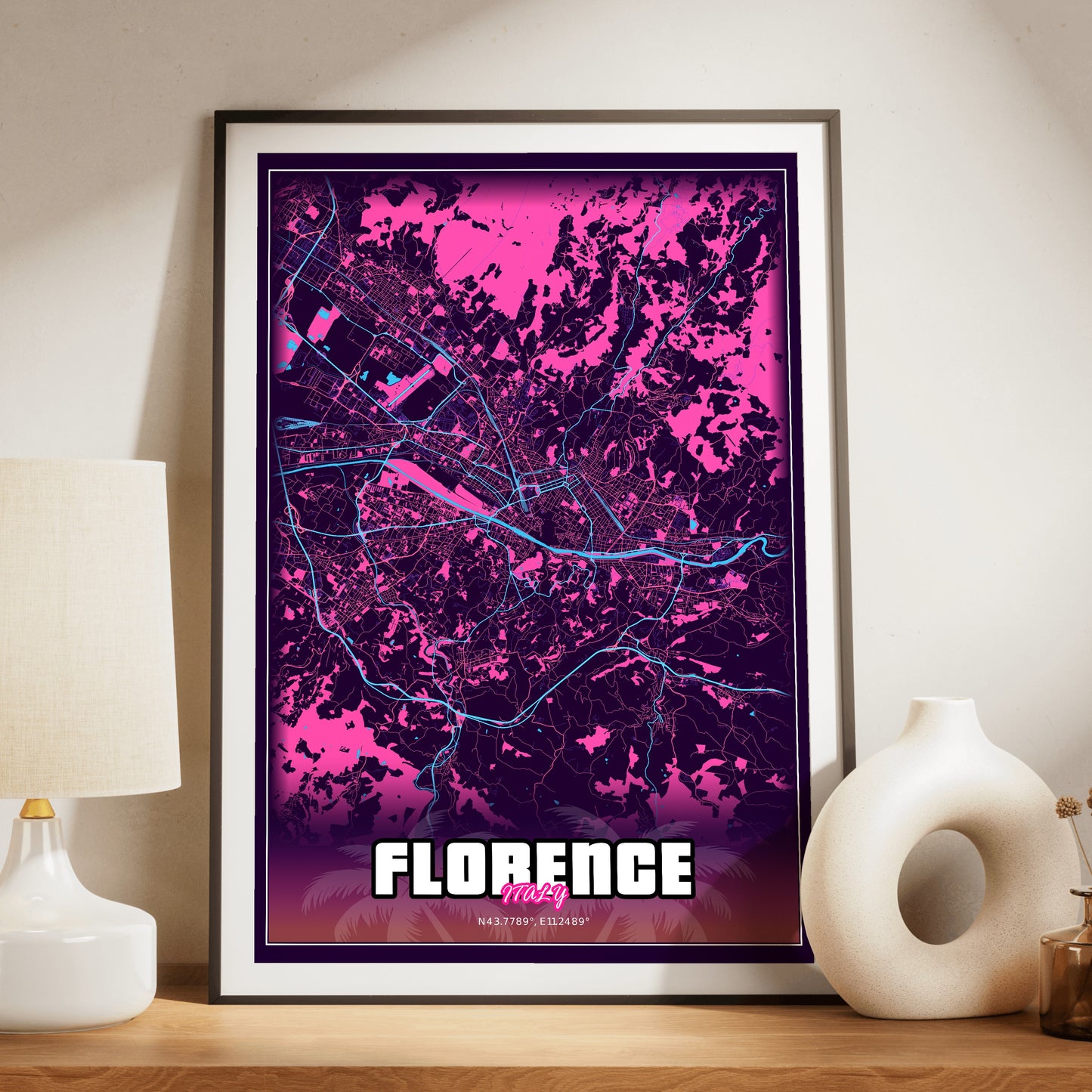 Florence GTA Map Poster