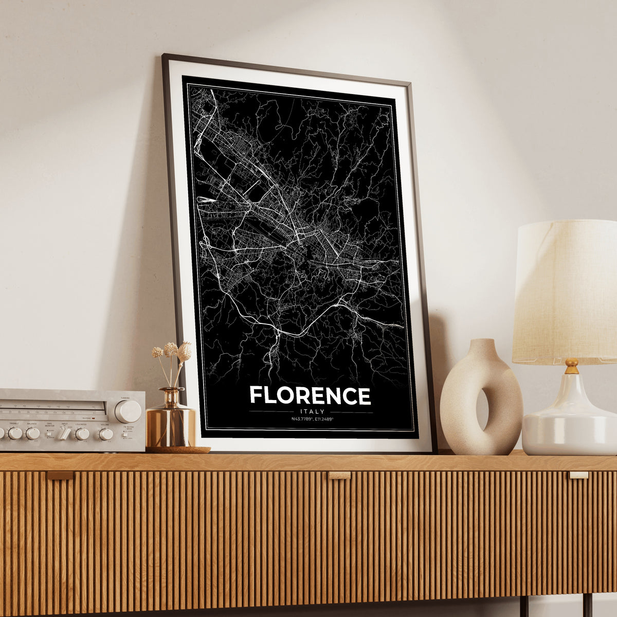 Florence Modern Map Poster