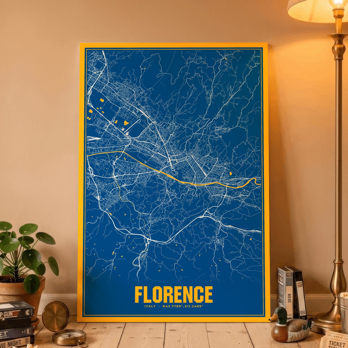 Florence Blockbuster Map Poster