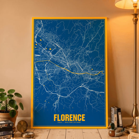 Florence Blockbuster Map Poster