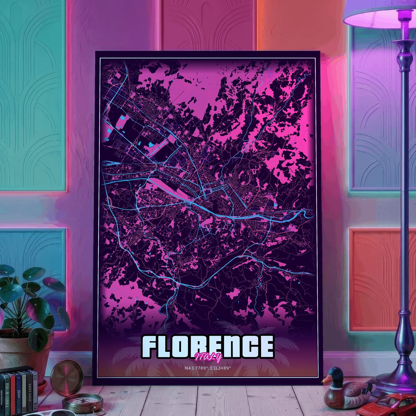 Florence GTA Map Poster