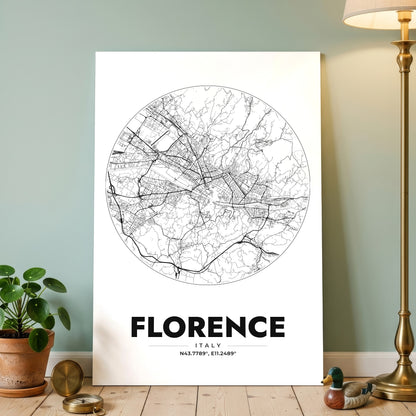 Florence Spot Map Poster