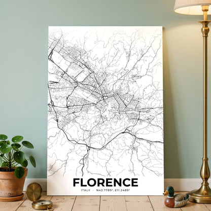 Florence Elegant Map Poster