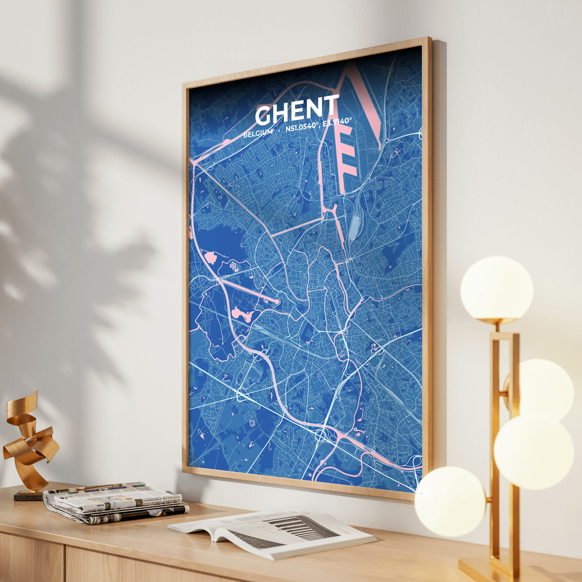 Ghent Candy Map Poster