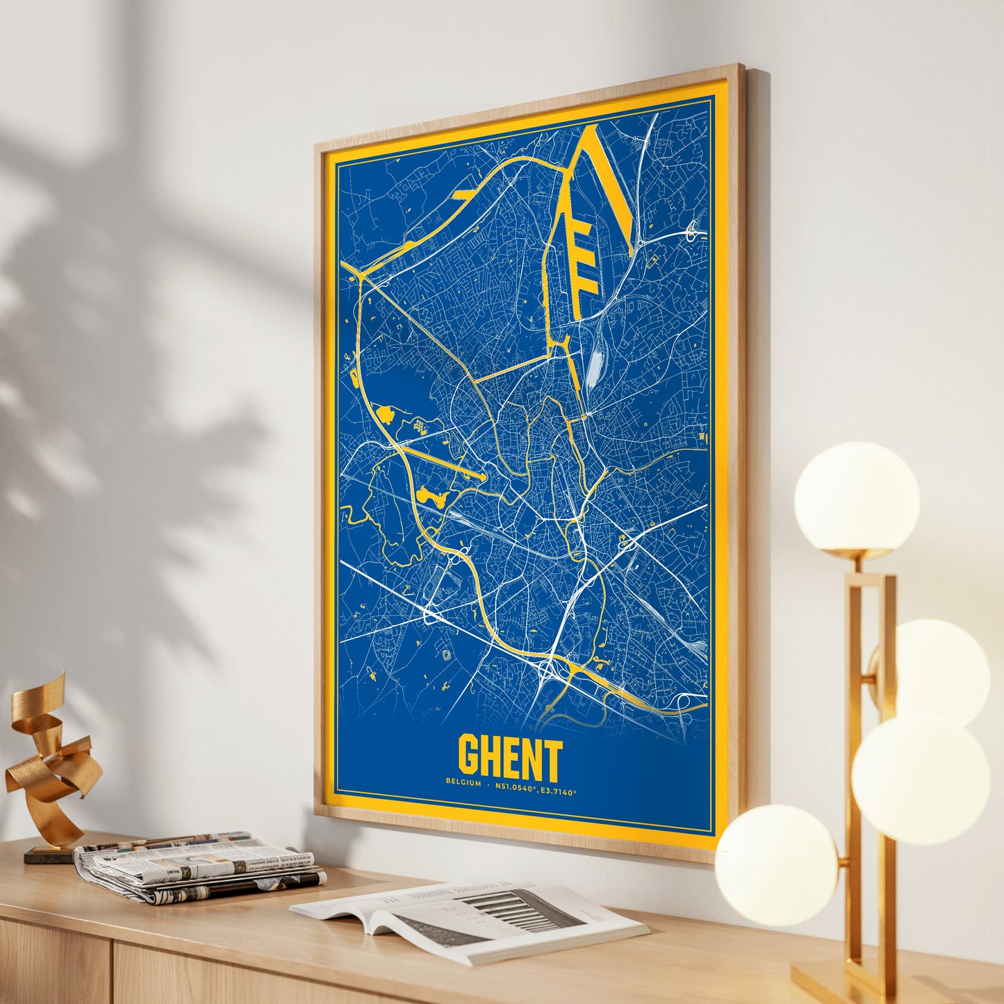 Ghent Blockbuster Map Poster