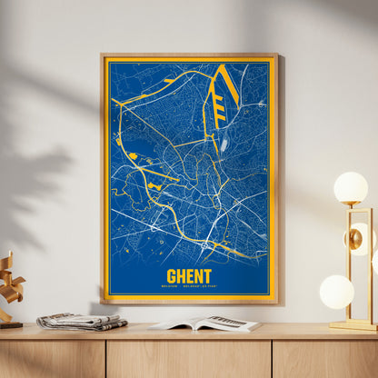 Ghent Blockbuster Map Poster