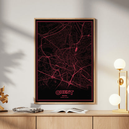 Ghent Phosphor Map Poster - System Alert