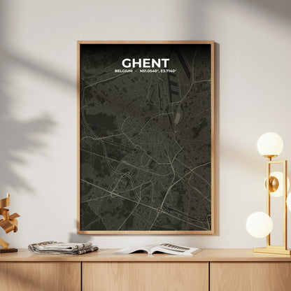 Ghent Sable Map Poster