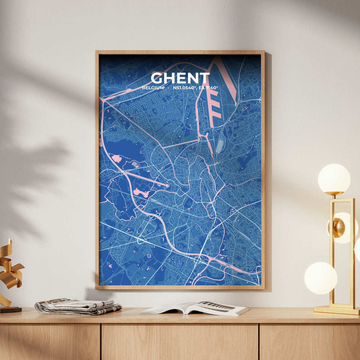 Ghent Candy Map Poster