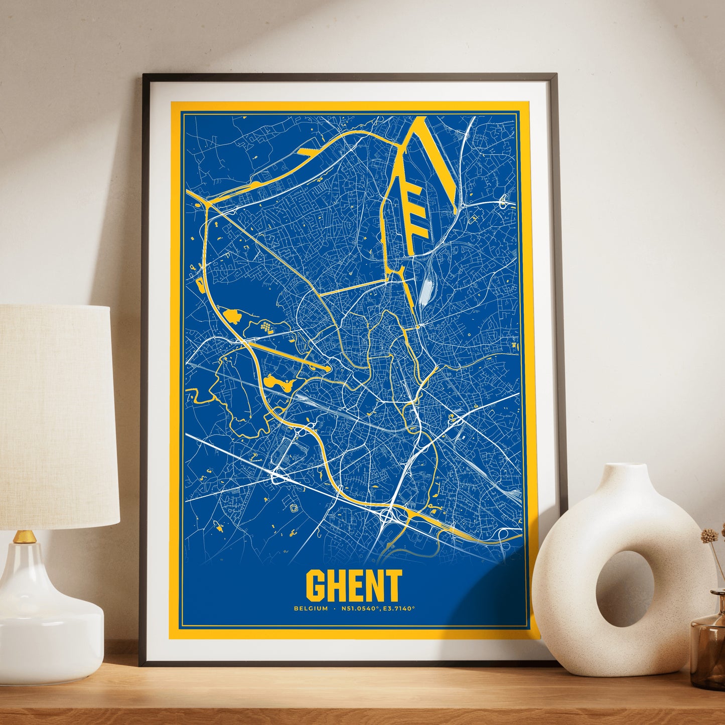 Ghent Blockbuster Map Poster