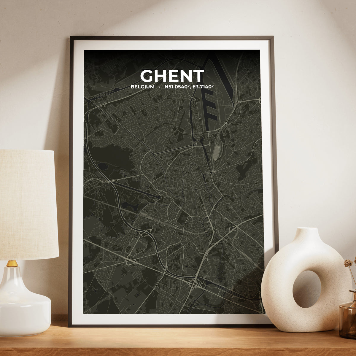 Ghent Sable Map Poster