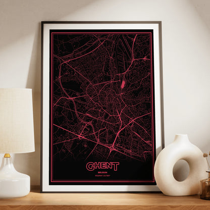 Ghent Phosphor Map Poster - System Alert