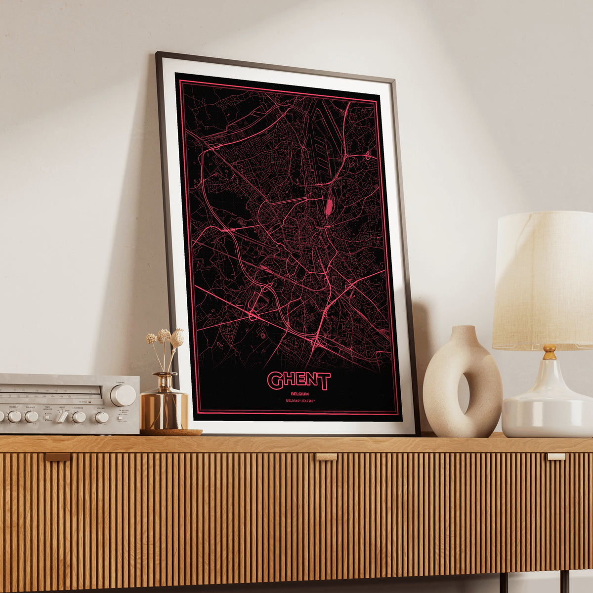 Ghent Phosphor Map Poster - System Alert