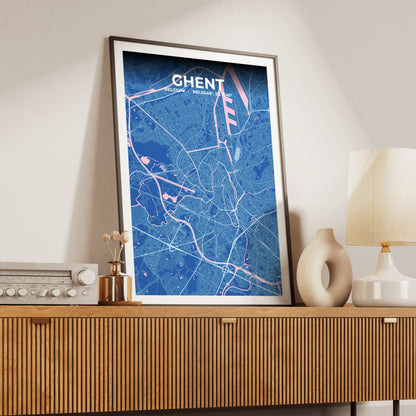 Ghent Candy Map Poster