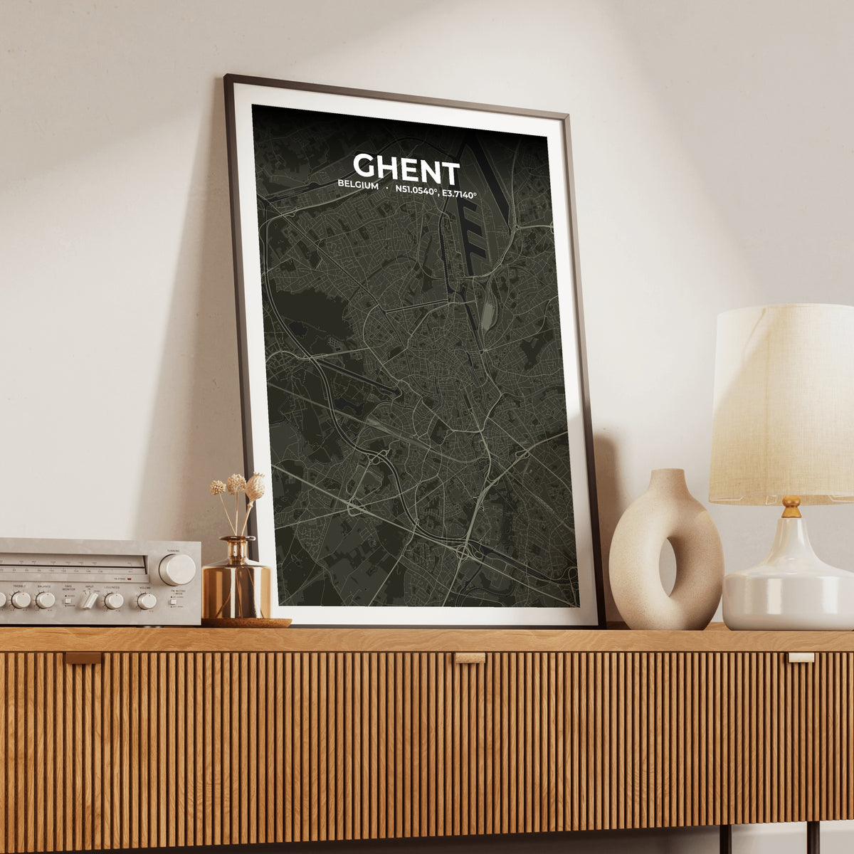 Ghent Sable Map Poster