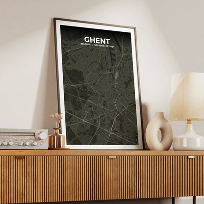 Ghent Sable Map Poster