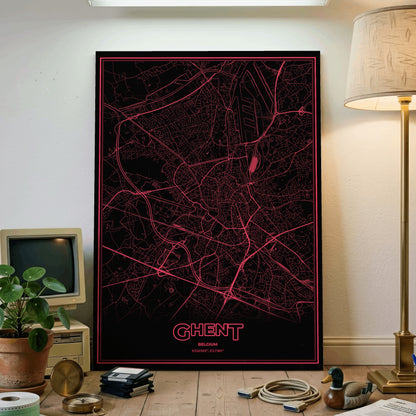 Ghent Phosphor Map Poster - System Alert