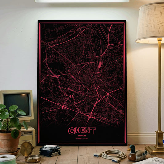 Ghent Phosphor Map Poster - System Alert