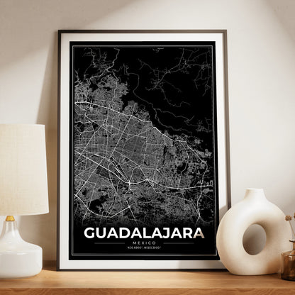 Guadalajara Modern Map Poster