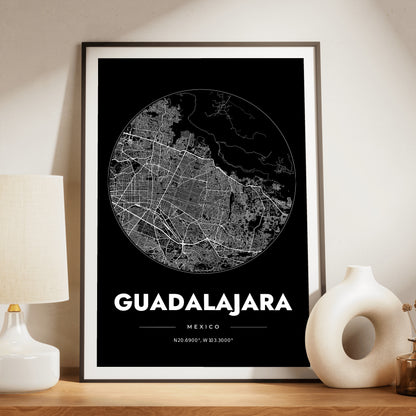Guadalajara Spot Map Poster