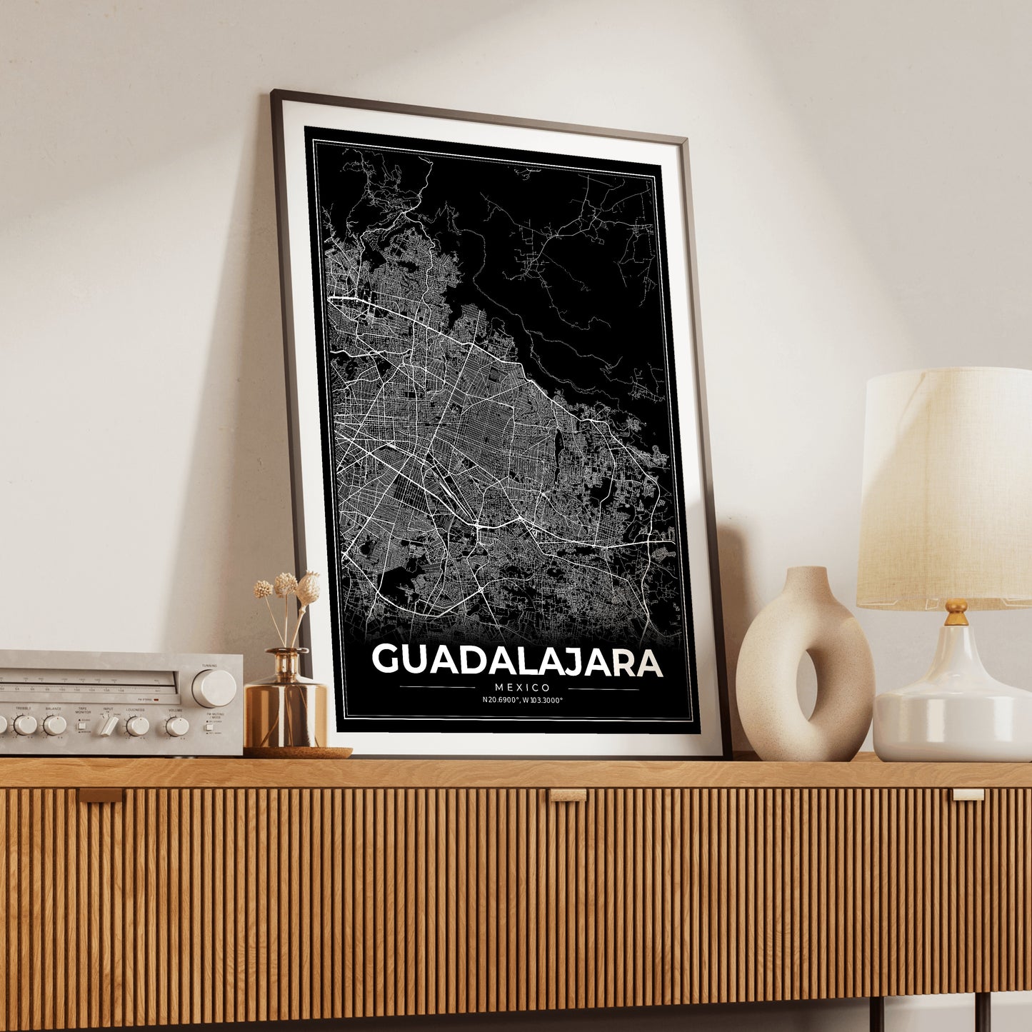 Guadalajara Modern Map Poster