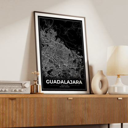 Guadalajara Modern Map Poster