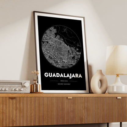 Guadalajara Spot Map Poster