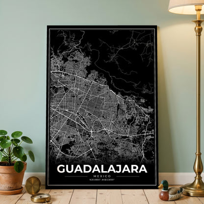 Guadalajara Modern Map Poster
