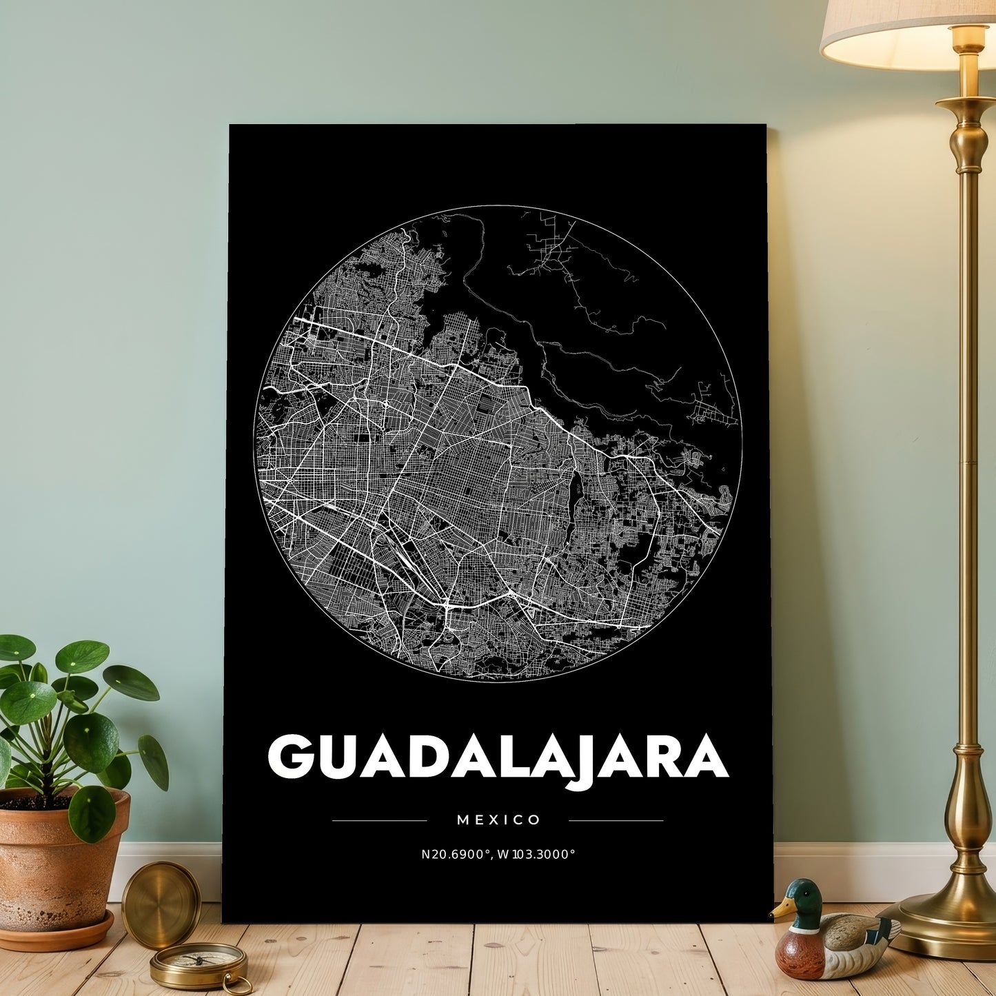Guadalajara Spot Map Poster